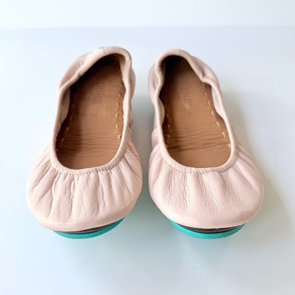 Tieks Ballerina Pink Leather Ballet Flats Size 8 - Picture 3 of 12